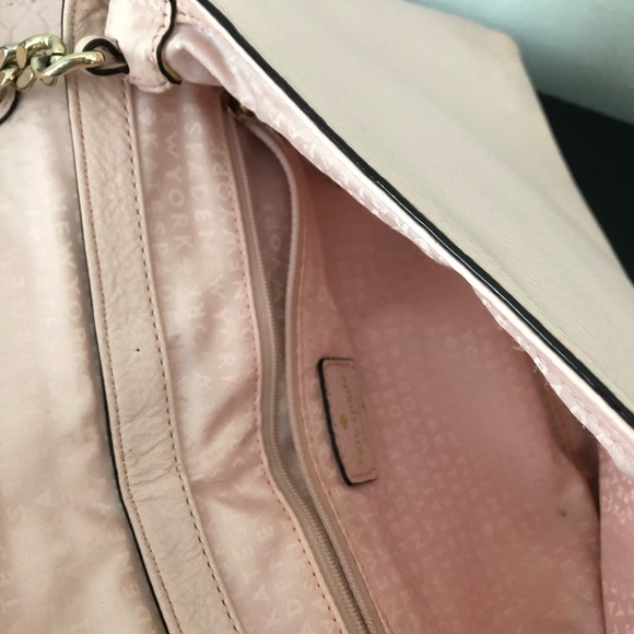 KATE SPADE PINK BOW GOLD CHAIN PURSE HANDBAG - Picture 9 of 16